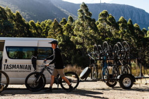 Bike Hire + Shuttle + Ride: Mt Wellington The Springs To Cascade Brewery Tasmania Australia